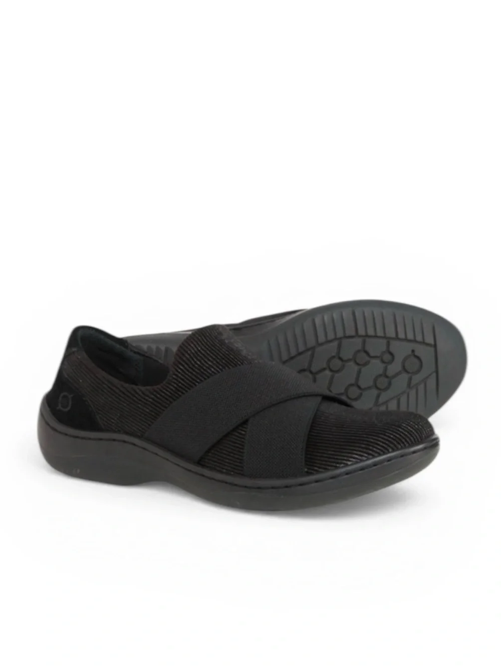 Born Banshee Slip-on Ribbed Comfort Loafer in Black Size 9